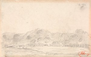 Paisaje, posiblemente Eartham de George Romney