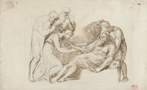 Lear despertado por Cordelia de George Romney