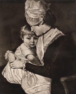 Sra. Carwardine y niño, c1775, 1912 de George Romney