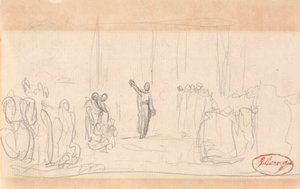 Posiblemente una Multitud ante una Profetisa de George Romney