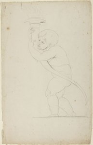 Putto con una antorcha en la mano de George Romney