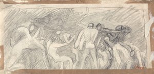 Satanás, que preside el infierno de George Romney