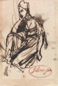 Mujer sentada de George Romney