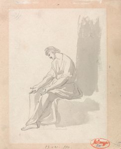 Mujer sentada de George Romney