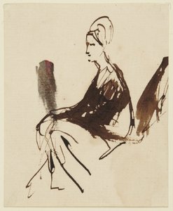 Figura femenina sentada de George Romney