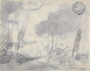 Esbozo de árboles de George Romney