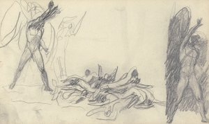 Dibujo de cuaderno de bocetos de George Romney