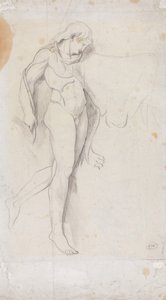 Desnudo clásico de pie de George Romney