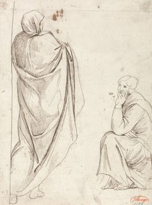 Figura de pie y figura sentada de George Romney