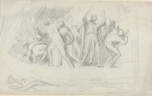 Estudio para "El diluvio" de George Romney