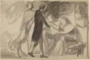 Estudio para un retrato de grupo () de George Romney