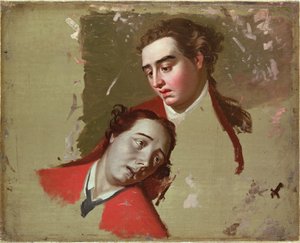 Estudio para la Muerte del General Wolfe en Quebec, 1762-63 de George Romney