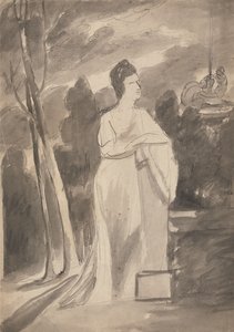 Mujer en una columna de George Romney