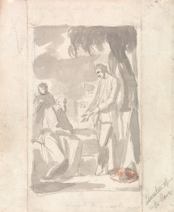 Estudio para el retrato del comandante Thomas Pearson y el brahmán