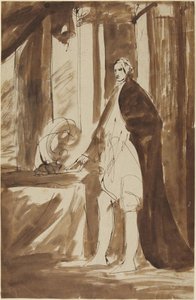 Estudio para el retrato de un hombre de George Romney