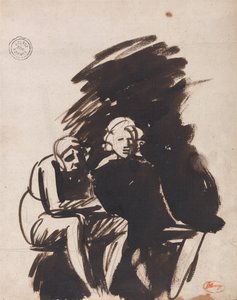 Estudio de dos figuras de George Romney