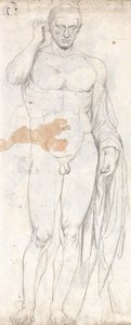 Estudio de una estatua clásica de George Romney