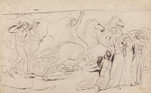 La destrucción de los hijos de Níobe de George Romney