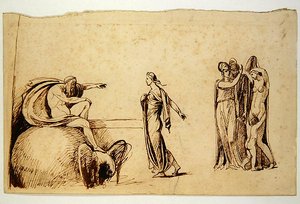 Zeus con otras figuras mitológicas
