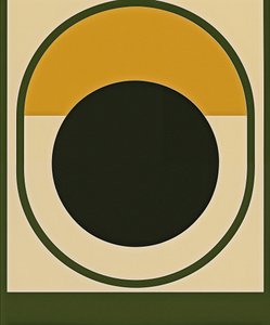 Black Sun Reversal, 2025 (acrílico sobre lienzo) de George Rosaly