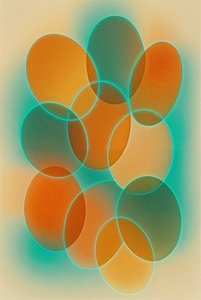 Frecuencia colectiva, 2025 (acrílico sobre lienzo) de George Rosaly