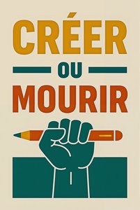 Create or Die-French, 2025 (acrílico sobre lienzo)