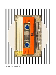 Screw and chop (cassette) , 2023 (Acrílico sobre lienzo)