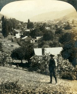 Vista aérea de Wandiligong, Victoria, Australia, c1909 de George Rose
