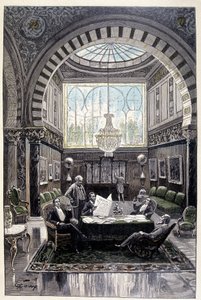 Era un lugar de conversación muy cómodo (página 34) en “Testamento de un excéntrico” de Jules Verne