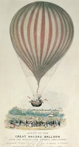 Ascenso del Gran Globo Nassau, Jardines de Montpellier, 3 de julio de 1837