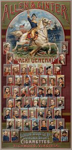 La serie de Grandes Generales para Allen & Ginter Cigarettes Brands de George S. Harris