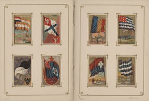 Banderas de Todas las Naciones y los Estados Unidos de América - Páginas 21 y 22, 1887 de George S. and Sons Harris