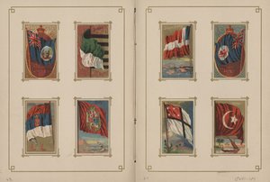 Banderas de todas las naciones y los Estados Unidos de América - Páginas 23 y 24 de George S. and Sons Harris