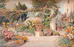 Un jardín italiano, c1903 de George Samuel Elgood