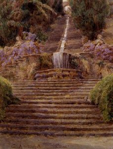 La cascada, Villa Cicogna de George Samuel Elgood