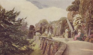 La terraza inferior, Castillo de Berkeley de George Samuel Elgood