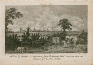 Vista de Londres y Westminster, desde Princes Head, Battersea, Surrey de George Samuel Elgood