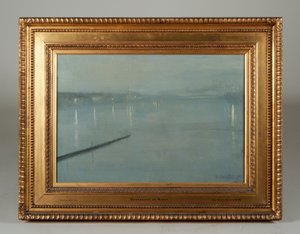 Dordrecht, Países Bajos, de noche de George Sauter