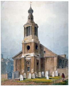 Iglesia de Santa Ana, Dean Street, Soho, Londres, 1828 de George Shepherd