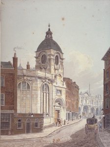 Iglesia de San Benet Fink, Threadneedle Street, Ciudad de Londres de George Shepherd
