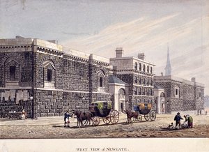 Prisión de Newgate, Old Bailey, Londres, c1815