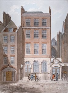 Casa bancaria de Snow y comerciantes de té de Twining, Strand, Westminster, Londres, c1810 de George Shepherd