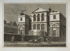 Vista de la Casa de Sesiones, Old Bailey, 1812 de George Shepherd