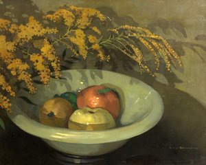 Fruta en un cuenco de jade