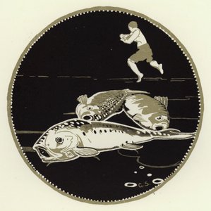 Vio cuatro peces grandes sobre el hielo de George Sheringham