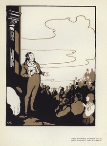 Ilustración para El Hipócrita Feliz de Max Beerbohm de George Sheringham