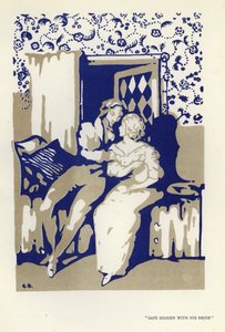 Ilustración para El Hipócrita Feliz de Max Beerbohm de George Sheringham