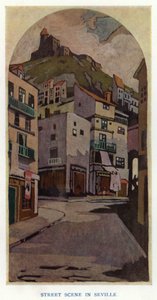 La Duenna de Sheridan: Escena callejera en Sevilla de George Sheringham