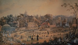 Los Jardines en Battlesden House Bedfordshire de George Sidney Shepherd
