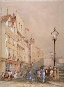 Vista del Mercado de Smithfield, Ciudad de Londres, 1844 de George Sidney Shepherd